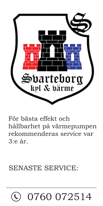 Servicelapp för värmepumpar 200stycken - 3