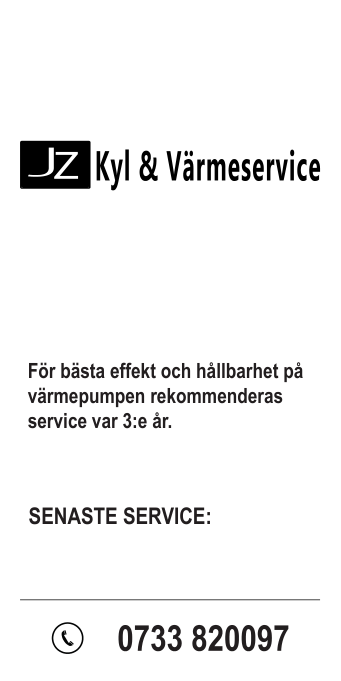 Servicelapp för värmepumpar 200stycken - 5