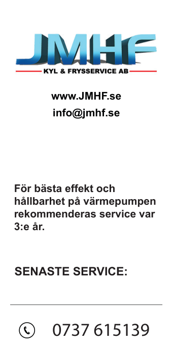 Servicelapp för värmepumpar 200stycken - 6