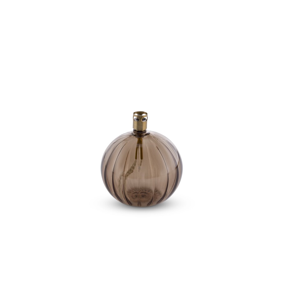 Oljelampa glas mönstrad rund Ø9 cm - Champagne - 5