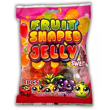 Fruit Shaped Jelly Sweet 8 Pack 280 g