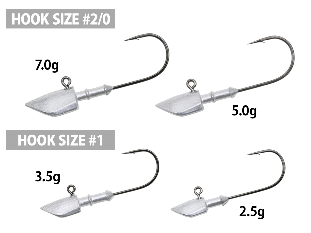Deps Wind Jig Head 4-pack - 2