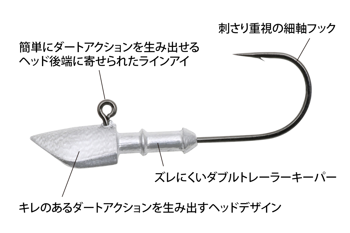 Deps Wind Jig Head 4-pack - 4