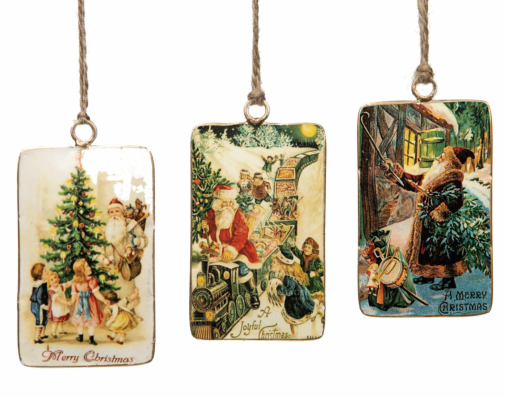 Emaljhänge Nostalgi Tomte rektangel