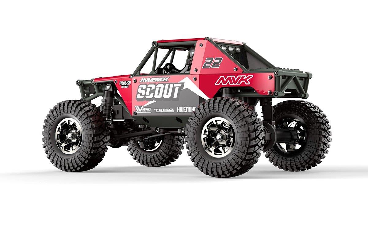 HPI Scout-24 1/24th Rock Crawler - Red - 2