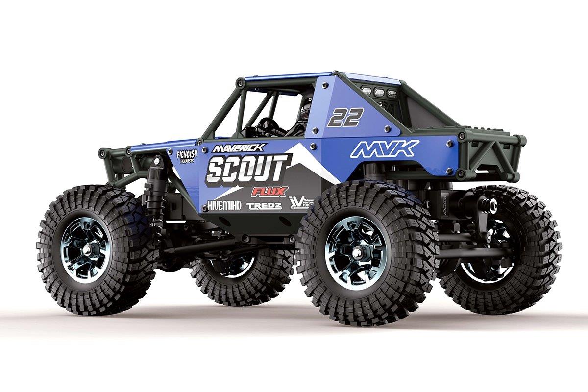 HPI Scout-24 Flux 1/24th Rock Crawler - Blue - 2