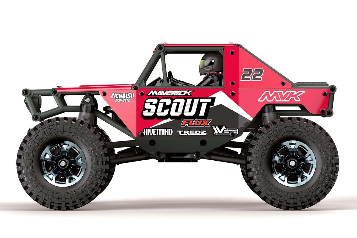 HPI Scout-24 Flux 1/24th Rock Crawler - Red - 3