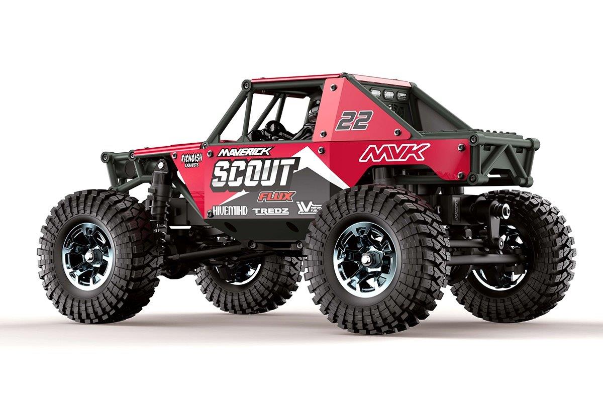 HPI Scout-24 Flux 1/24th Rock Crawler - Red - 2