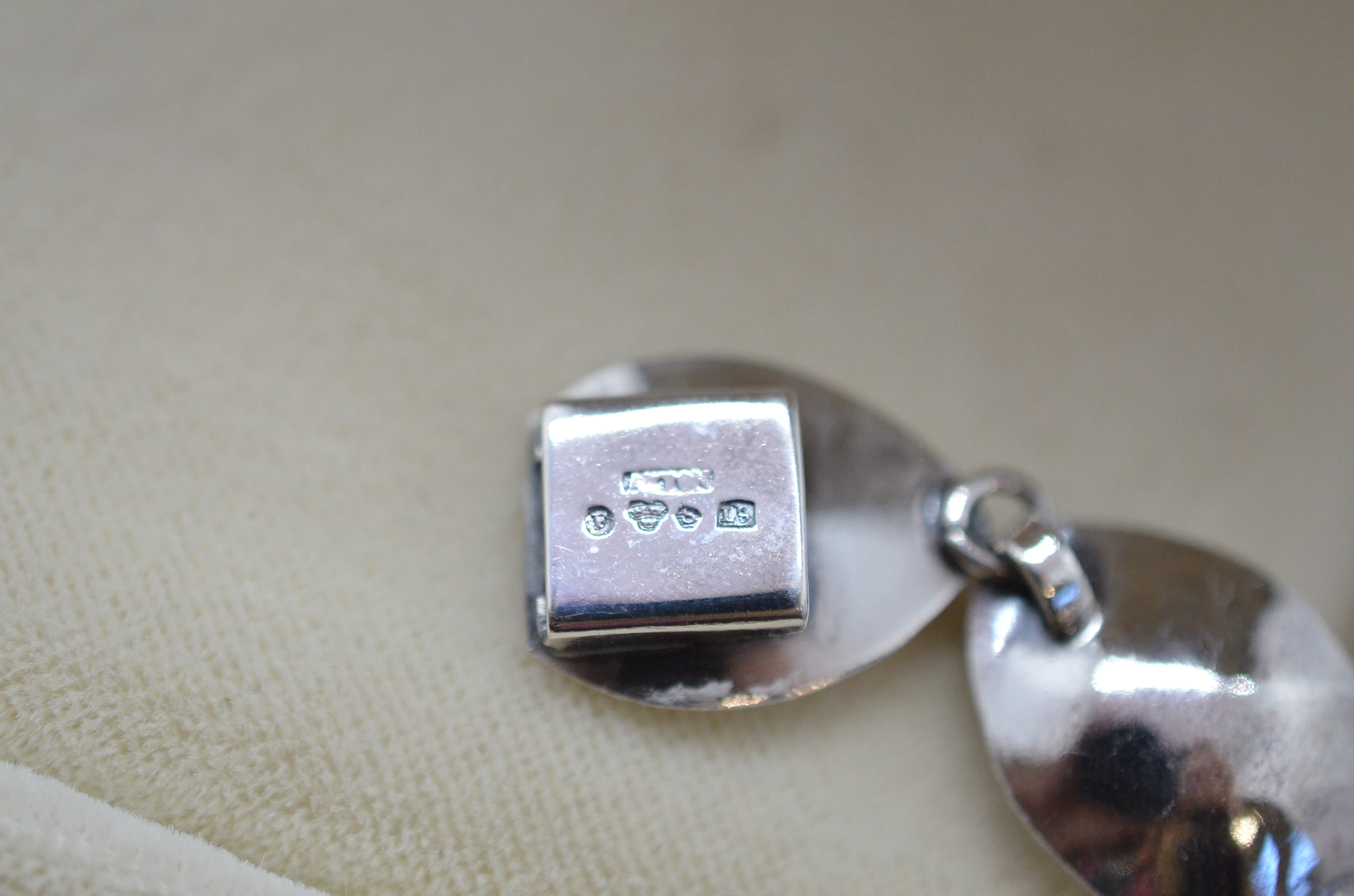 Vintage Alton silver bracelet with chalcedony - 4