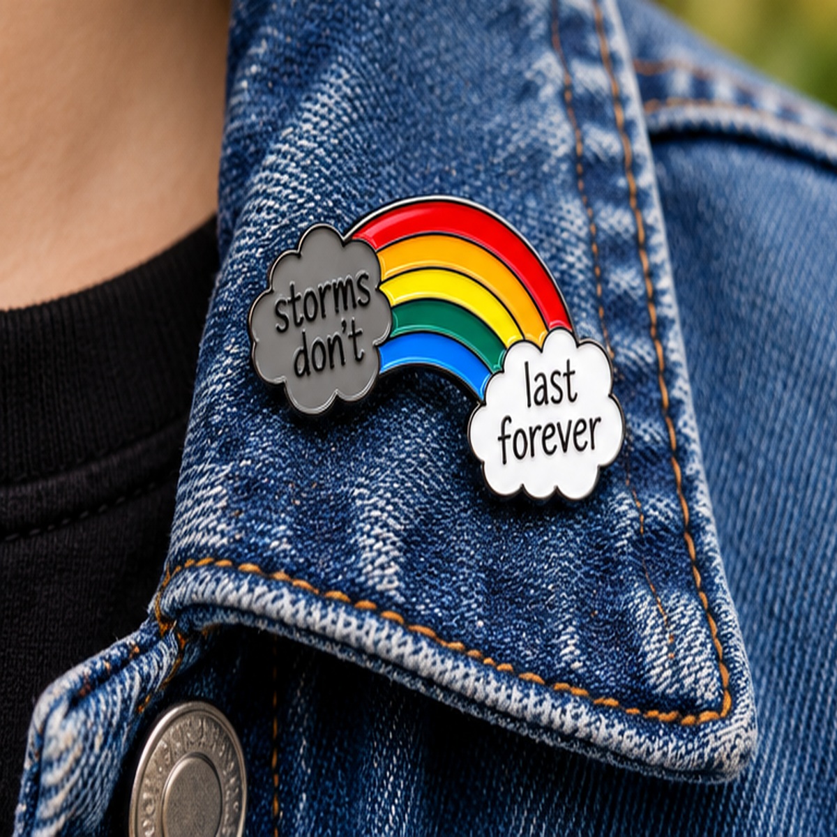 Storms don't last forever pin - 4