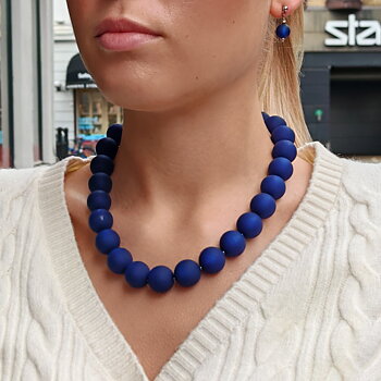 IAMLUND Bridge Maxi halsband marinblå