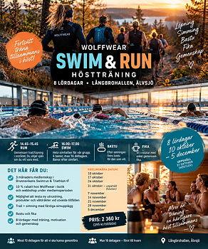 Swim & Run - Fall Training at Långbohallen in 2026