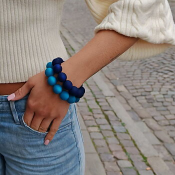 IAMLUND Bridge Maxi armband teal