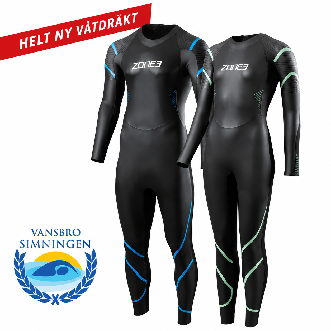 Seasonal Rental: Zone3 Glide Swimsuit for the Vansbrosimningen 2027 - Brand-new swimsuit