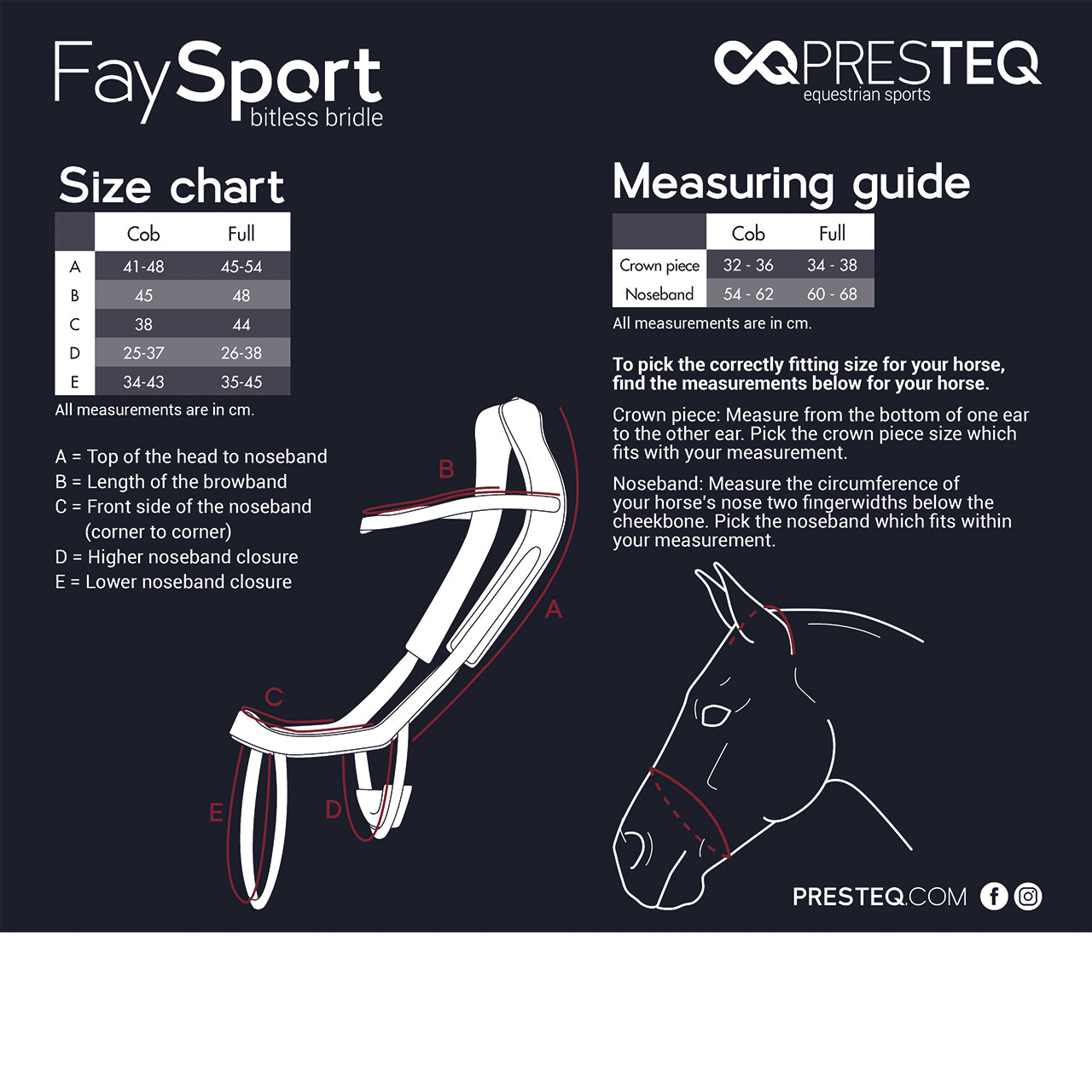 Bitless Bridle / Sidepull PresTEQ Faysport Anatomical, brown - 14