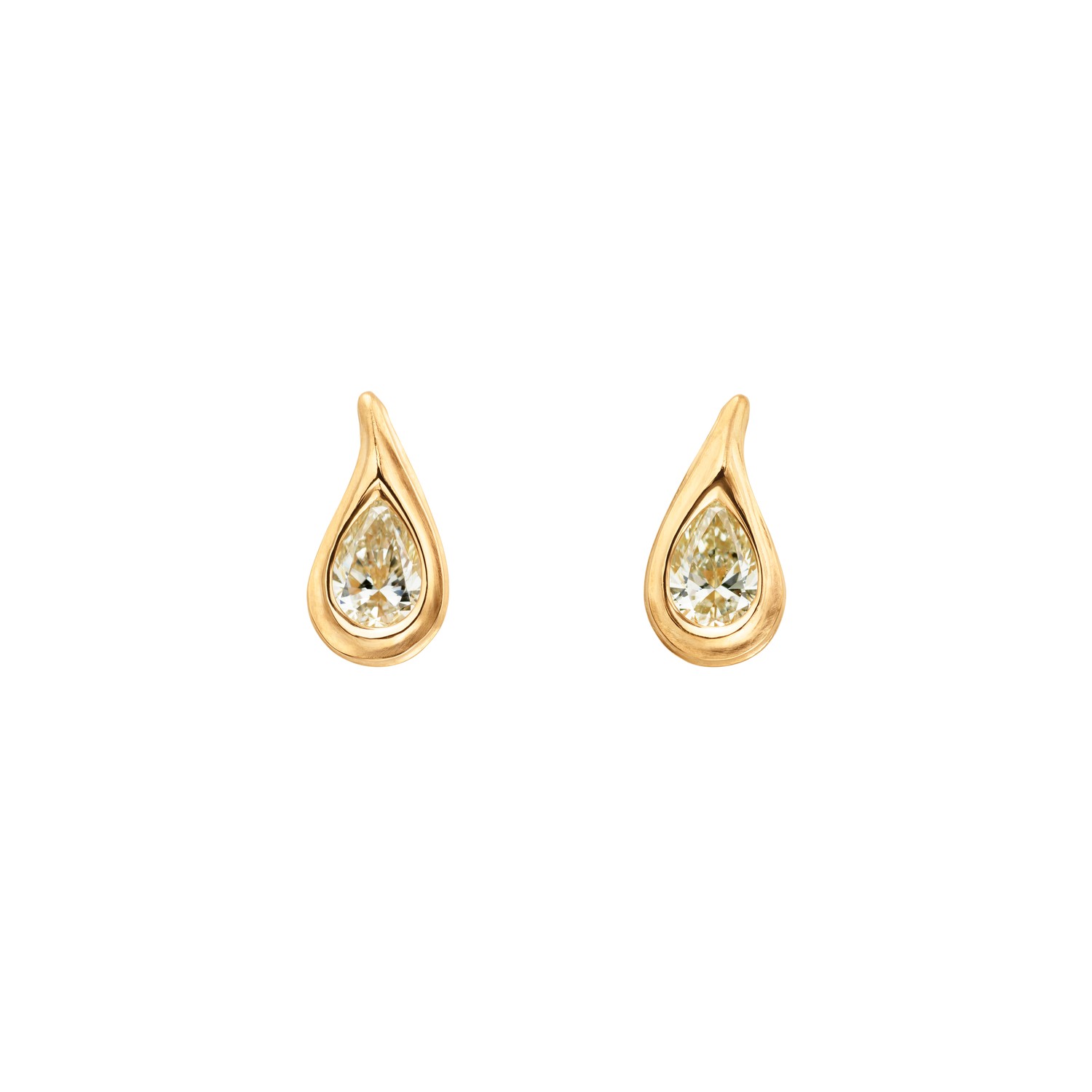 Ocean drops Solitär Örhängen 2x0,50ct