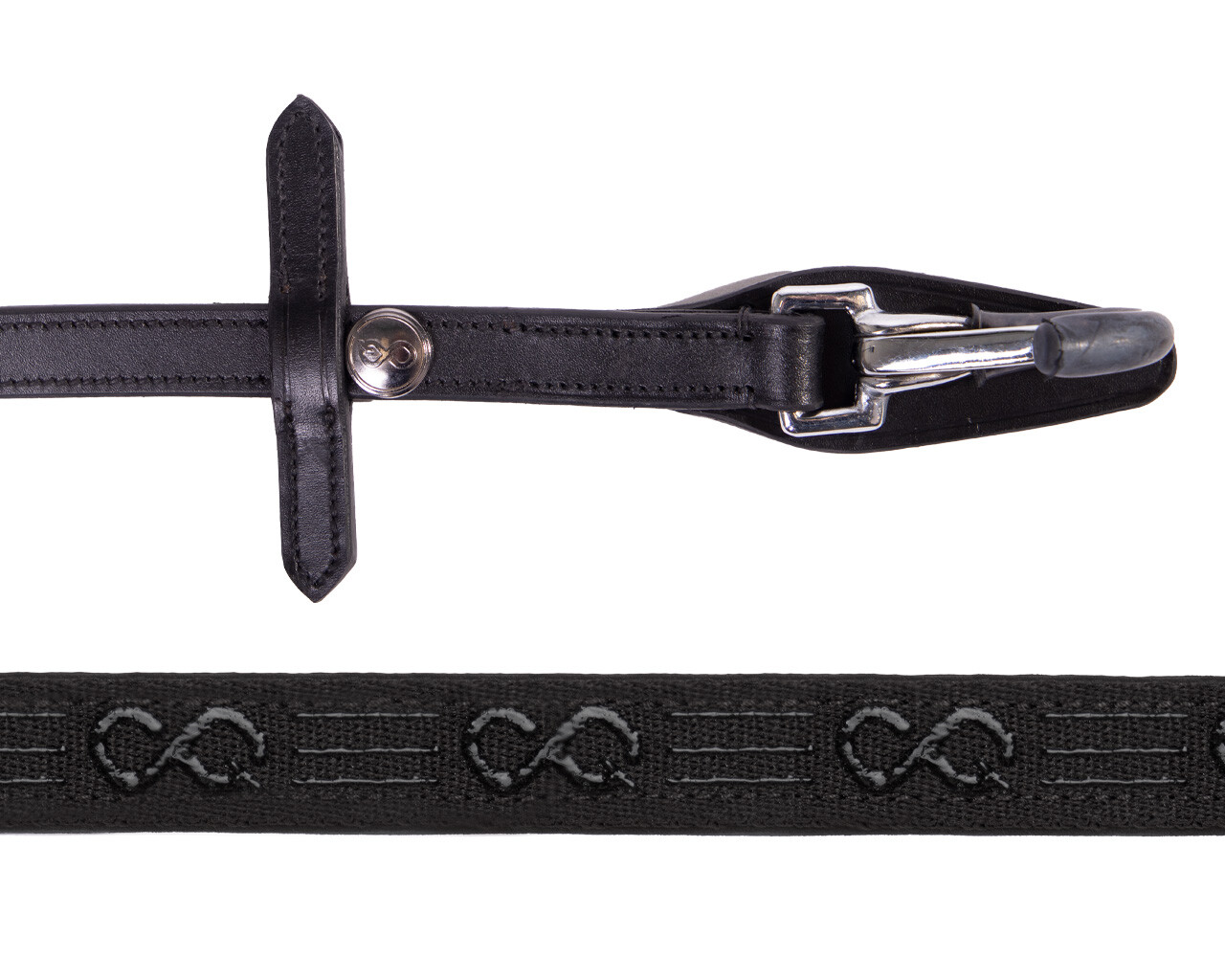 PresTeq Fayrein med karbinhakar (läder + antislip)