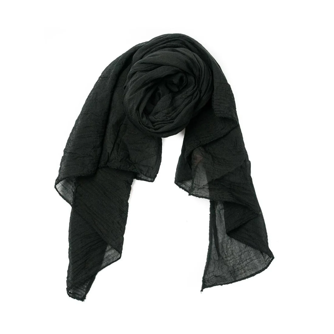 Enfärgad crinklad tunnare scarf från Rosenvinge finns i flera färger! - 3
