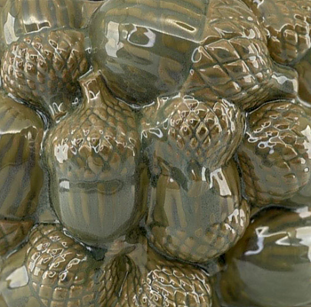 Kruka ROBUR MINT med ekollon-mönster