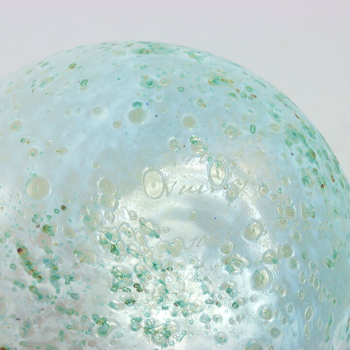  Oiva Toikka (1980s) White/Green Swelling Vase 17 cm
