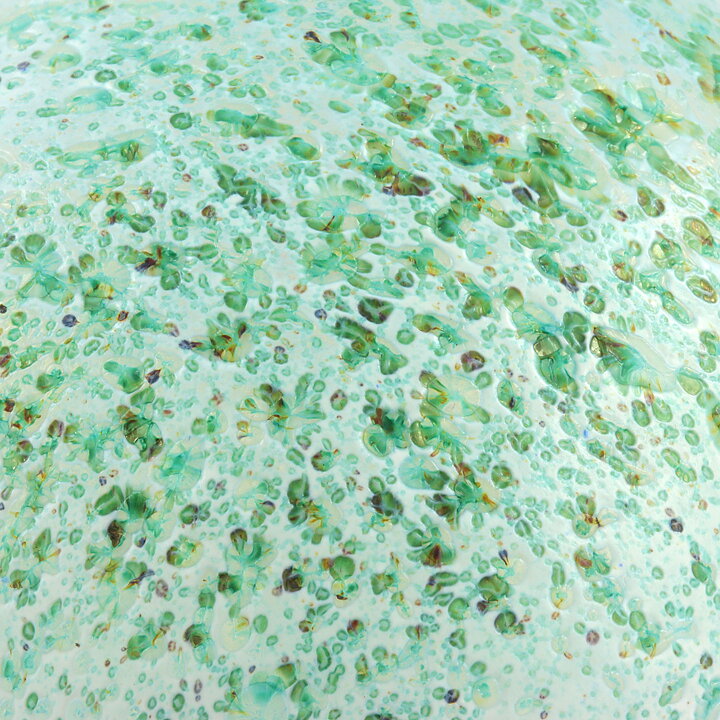 Oiva Toikka (1980s) White/Green Swelling Vase 17 cm