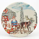 Andreas Alariesto (Lappi 1980) Wall Plaque "Santa Claus at Korvatunturi" 12 cm #7 <with Box>  [Sample Images]