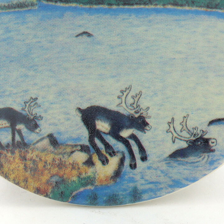 Andreas Alariesto (Lappi 1982) Wall Plaque "Where Countries Meet" 12 cm #18 <with Box>  [Sample Images]