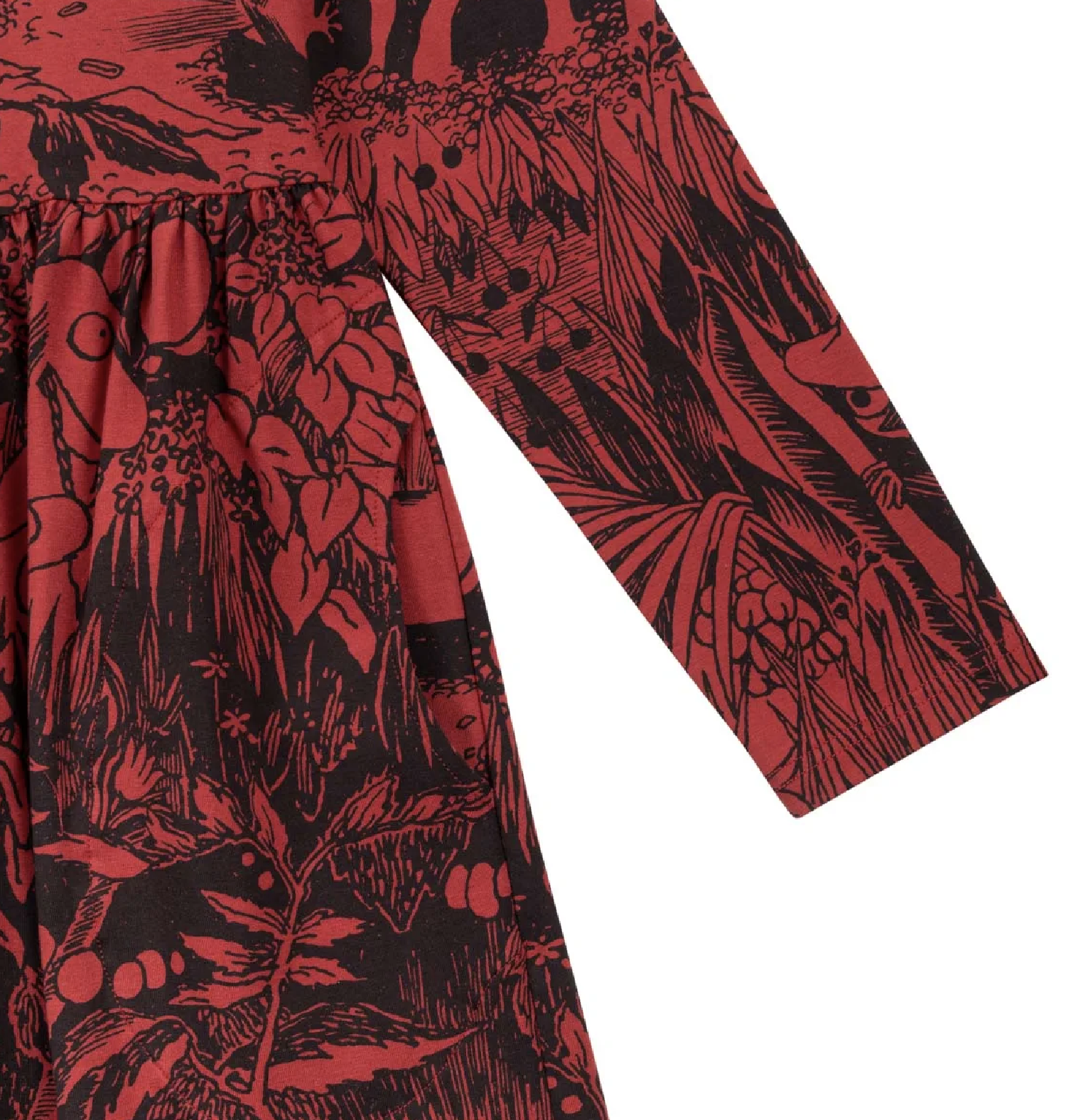 Moomin Women's Dress - Ruby Dark Red - 3