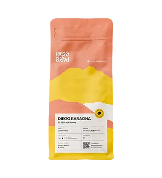 Paso Paso - Diego Baraona - SL28 Black Honey - El Salvador - Ljusrostade hela kaffebönor - 250g