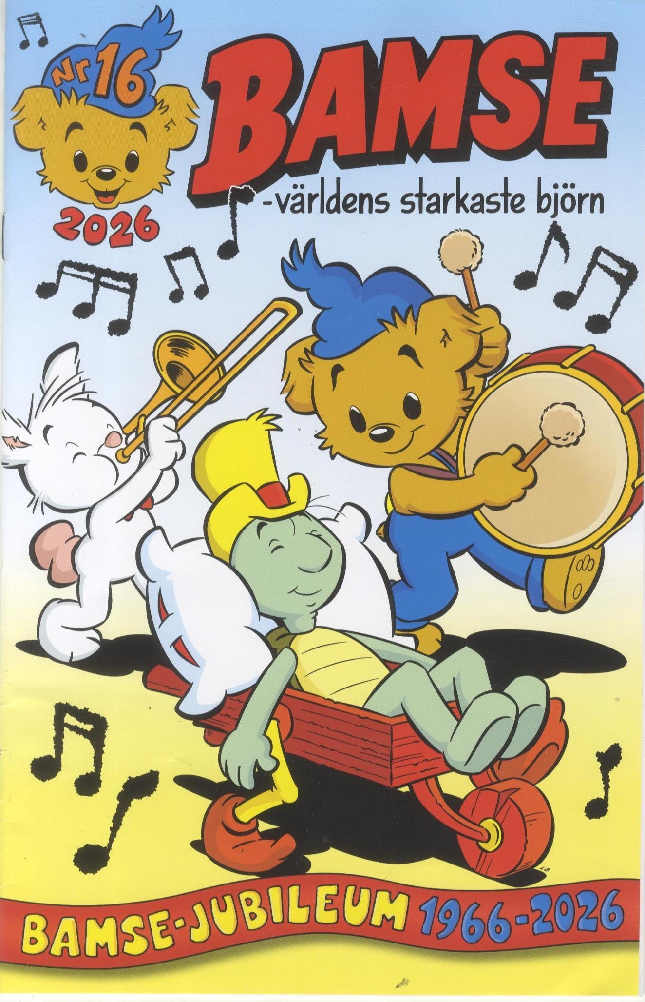Bamse nr 16 2026, Bamse jubileum 1966-2026, Det första äventyret!