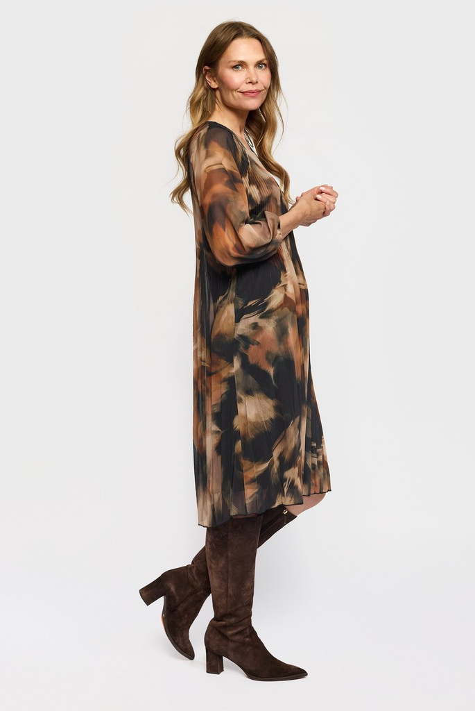 Dieppe Dress - Brown Mix - 2-Biz