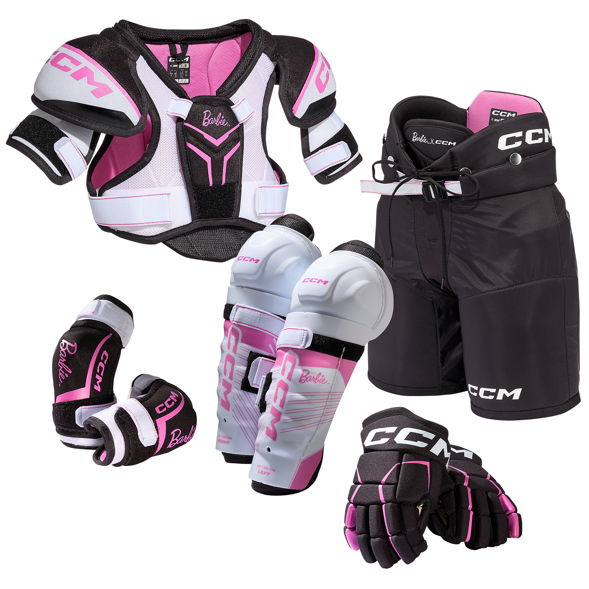 Barbie™ x CCM Startkit hockeyskydd Youth