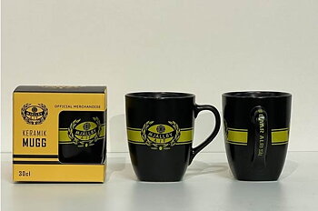 Mjällby AIF Mugg svart 30 cl