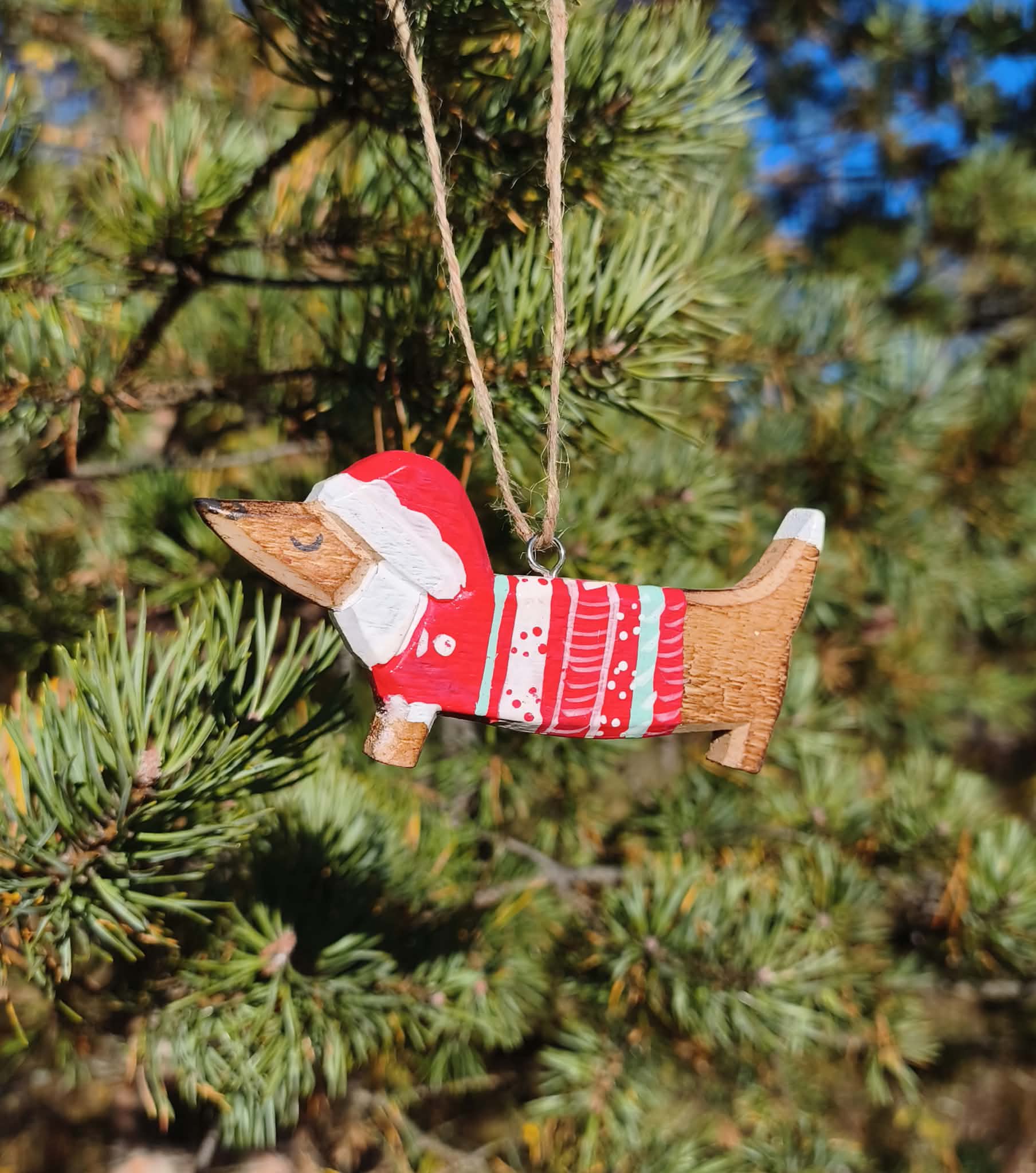 Hängande jul Hund