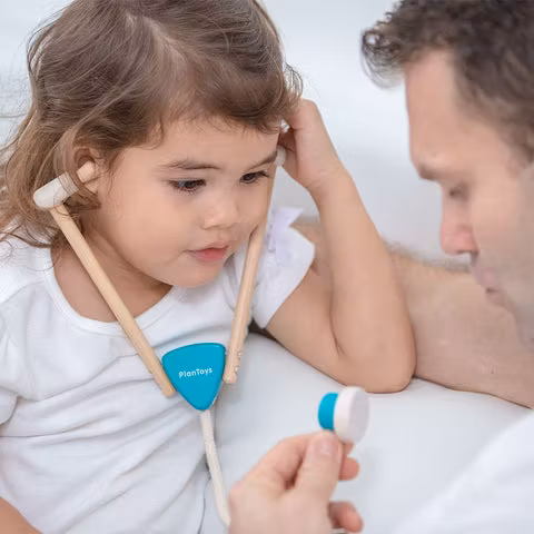 PlanToys Doktorsväska i Trä – Doktorsset för Barn - 3