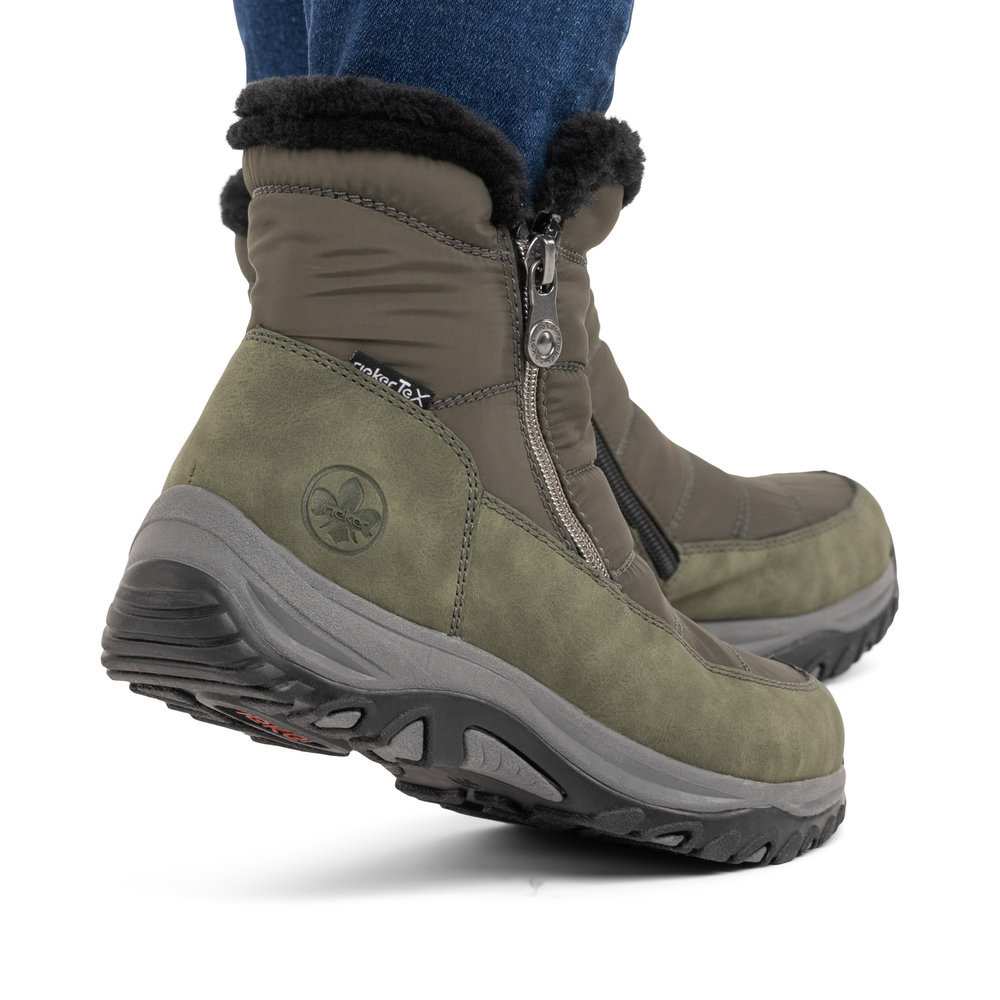 	Rieker Damboots varmfodrad  mörk Grön - 11