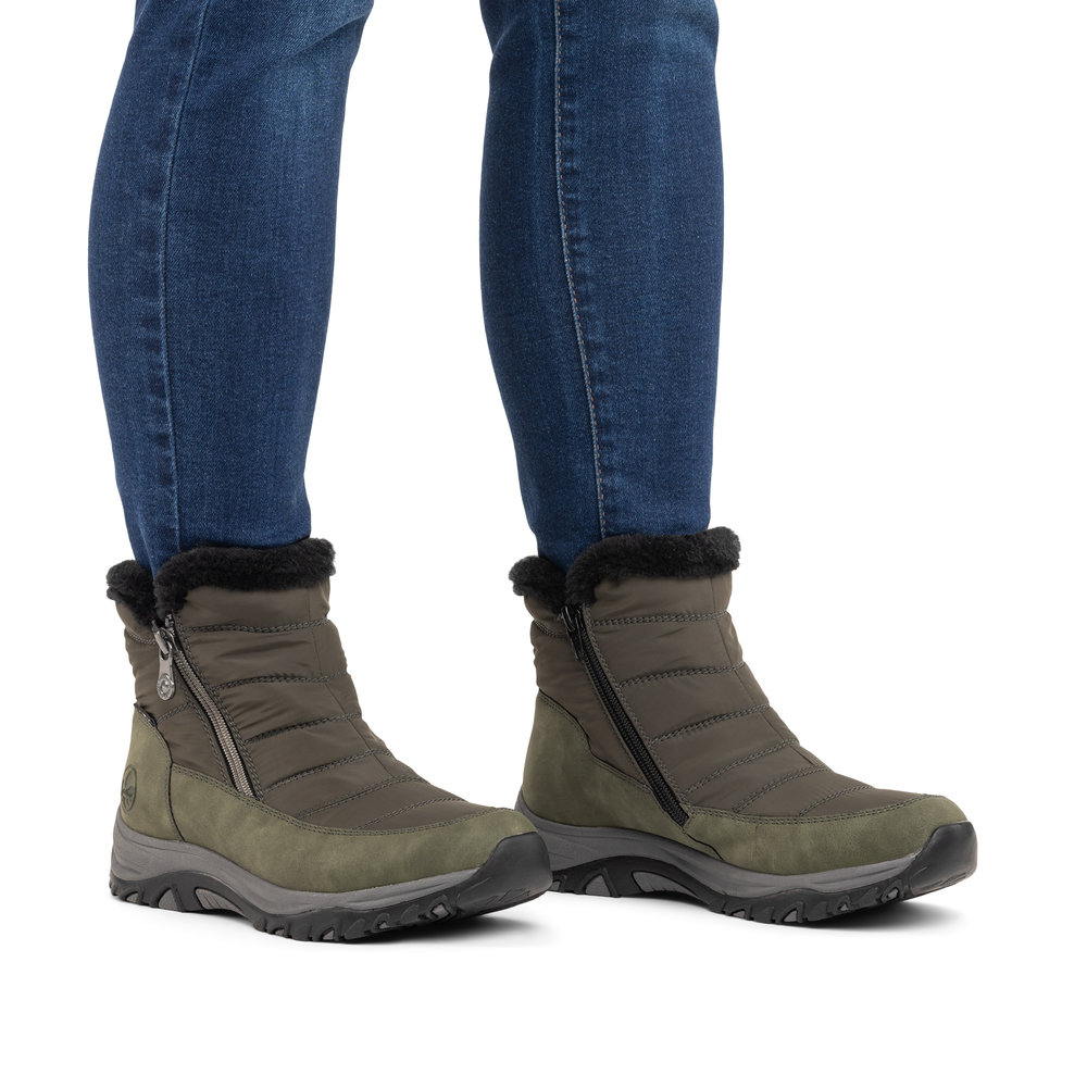	Rieker Damboots varmfodrad  mörk Grön - 10