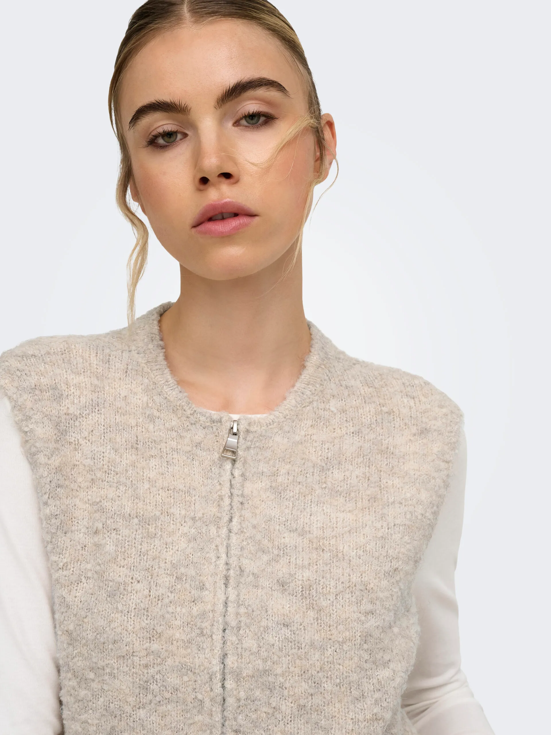 Only - Bouble Väst Beige - 5