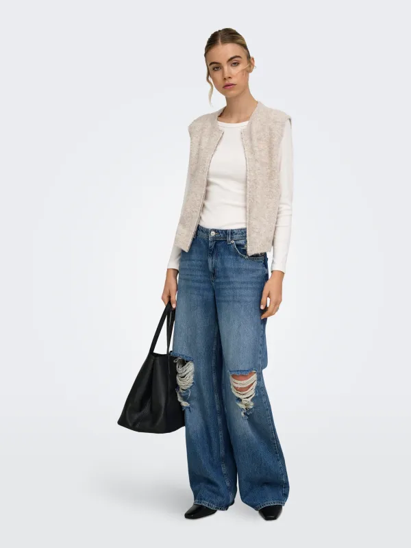 Only - Bouble Väst Beige - 2