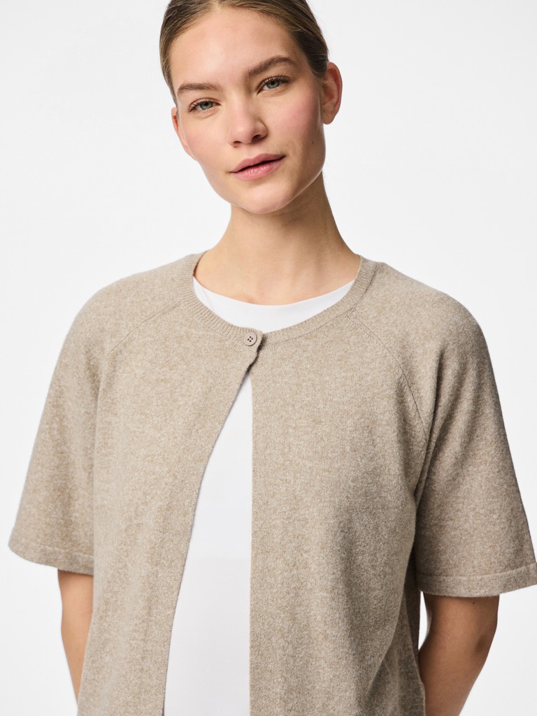 Pieces - Bree Cardigan Beige - 4
