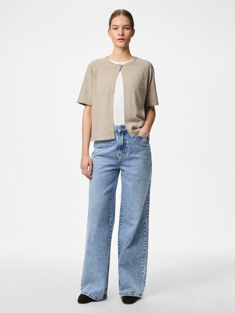 Pieces - Bree Cardigan Beige - 3