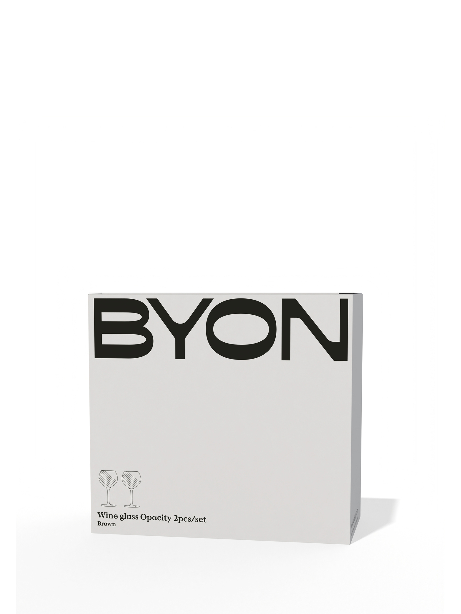 Vinglas Opacity brun 2-pack  - 8