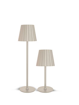 Uppladdningsbar lampa Liv Beige