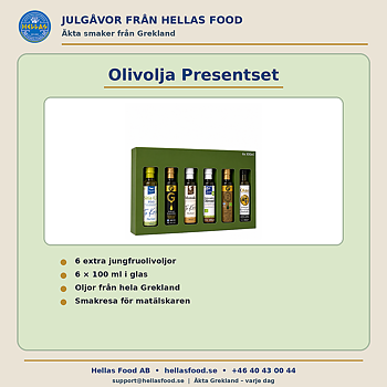 Grekiskt Olivolja Presentset 6 x 100 ml – Julgåva