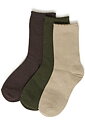 BYVILAINE SOCK BOX 3 JAVA, OLIVE, HUMUS BOX