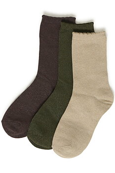 BYVILAINE SOCK BOX 3 JAVA, OLIVE, HUMUS BOX
