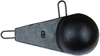 Trollinglod för djuprigg. Tillverkad i järn och väger 4,5kg. Används längst ned på djupriggen för att säkerställa att betena fiskas på det djupet du vill.