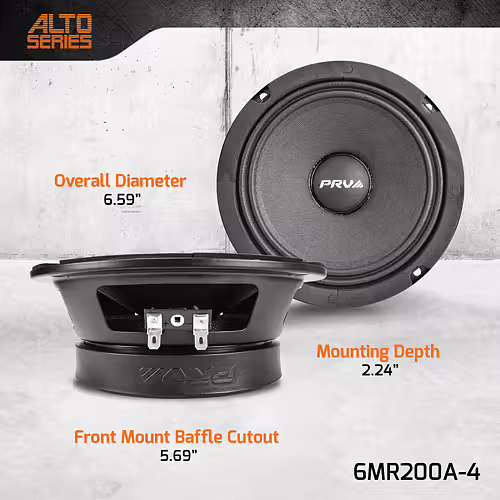 PRV SPL 6.5"  4× 6MR200A-4 + TW350Ti-4 SLIM - 3