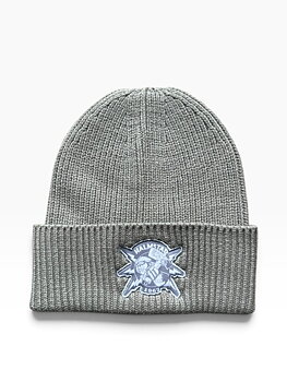 Oversized Cuffed Beanie Mössa Grey Logo