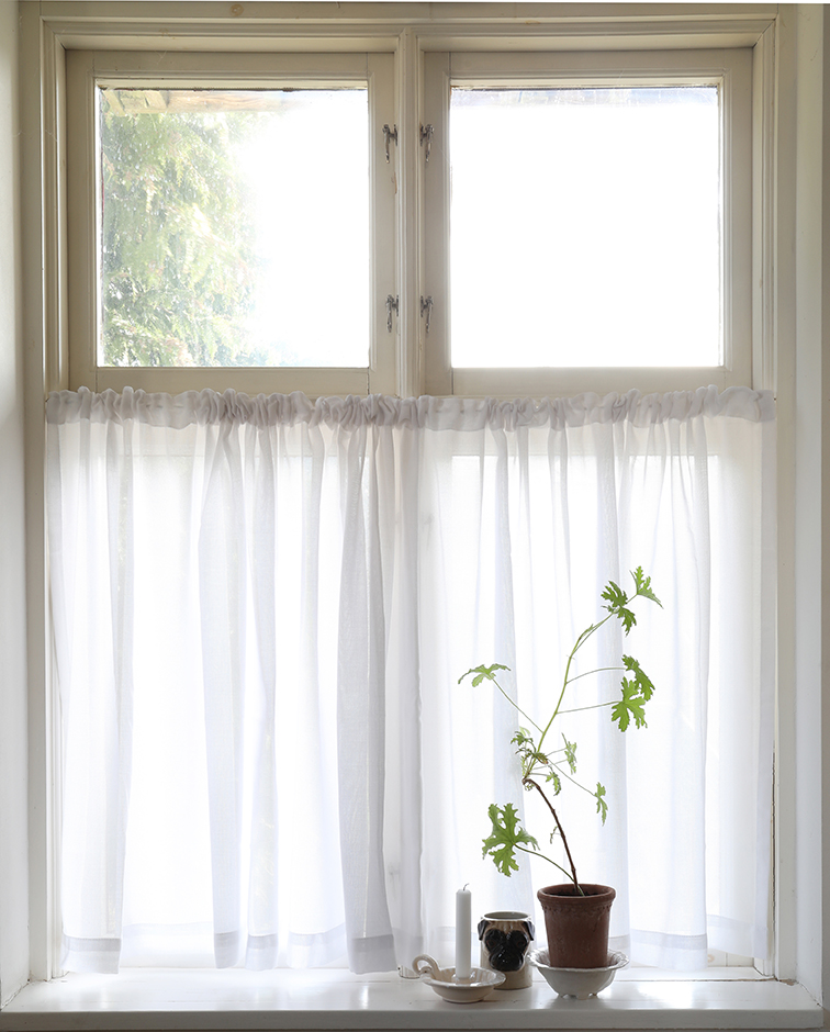 Cafégardin Lyx Hotellvoile Vit